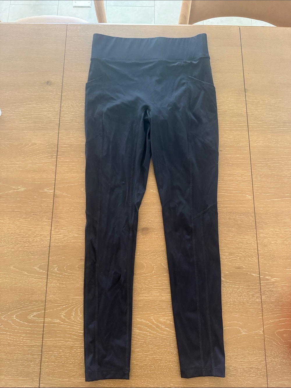 All access by bandier Black High-Waist Athletic Leggings with pockets